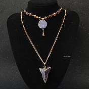 Purple Amethyst Pendants Necklace