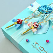 Süße Lollipop-Anhänger-Halskette