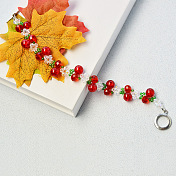 Crackle Beads Christmas-themed Bracelet