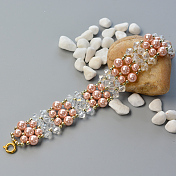 Armband mit rosa Perle