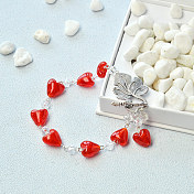 Sweet Bracelet with Red Heart
