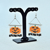 Special Halloween Pumpkin Earrings
