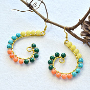 Colorful Jade Earrings