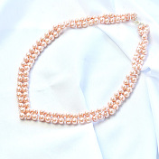 甘いスタイルの真珠のネックレス