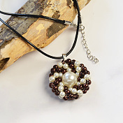 Pearl Sun Pendant Necklace