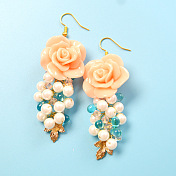 Elegant Acrylic Flower Earrings