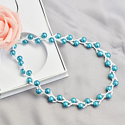 Collana di perle blu