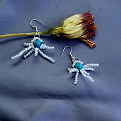 Pendientes de alambre de perlas