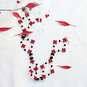 Pflaumenblüten-Halskette