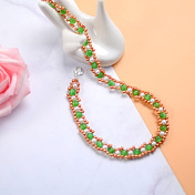 Grüne Perlenkette
