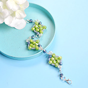 Flat Round Crystal Beads Bracelet