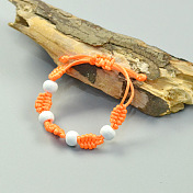 Orangered Braided Bracelet