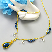 Deep Ocean Blue Necklace