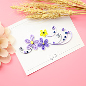 Paper Quilling Strips Flower Decoration