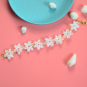 Snow-white Flower Bracelet