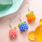Seed Beads Fruit Earrings