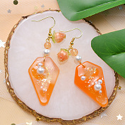 Süße 3d Harz Ohrringe mit Perle