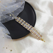 Bracelet de perles de jade violet