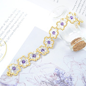 Bracelet de perles en forme de fleur