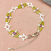 Bracelet en perles de verre style été