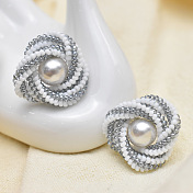 PandaHall Selected idea sobre aretes de perlas en forma de remolino