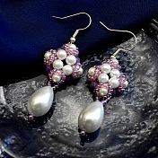 PandaHall Selected idea sugli orecchini pendenti con perle quadrate