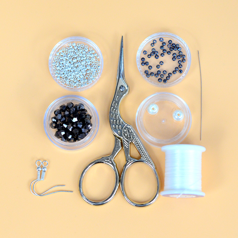 PandaHall Selected мастер-класс по изготовлению плоских круглых серег из бисера.-2