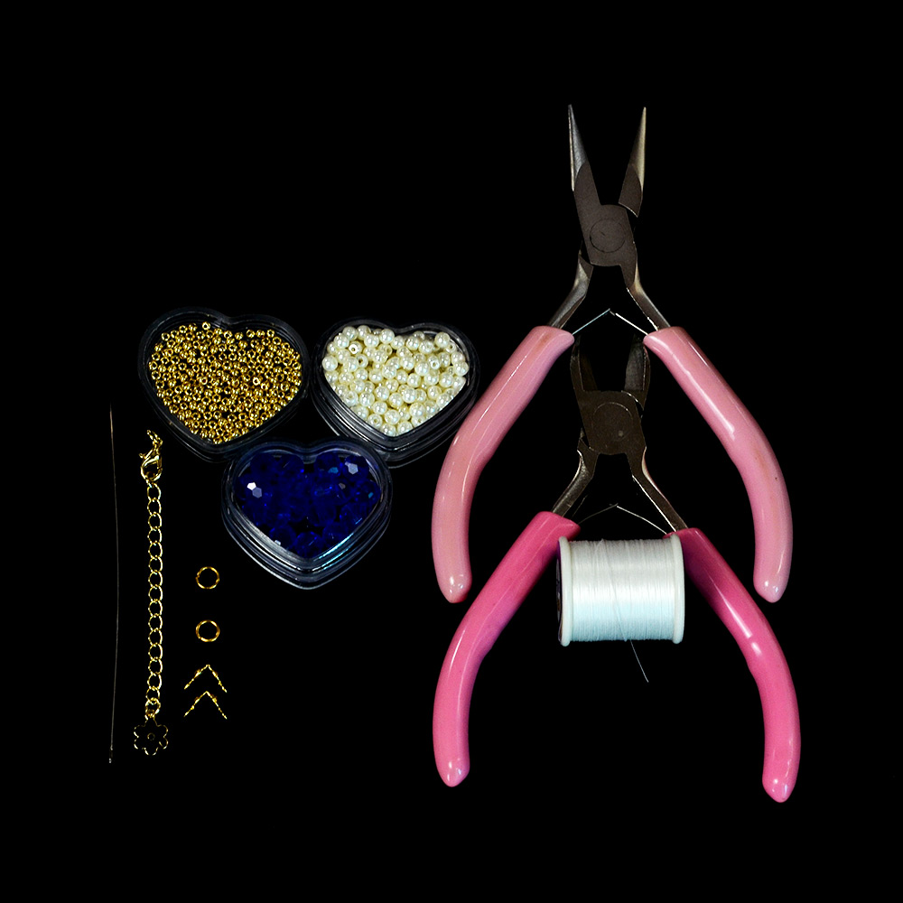 PandaHall Selected идея браслета из стеклянного бисера с жемчужными бусинами-2