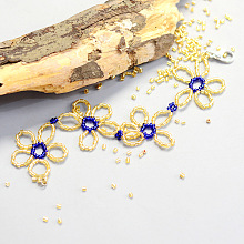 Seed Beads Flower Bracelet