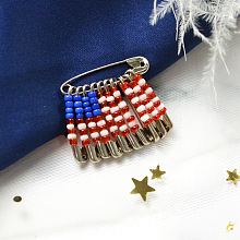 The Stars and Stripes Brooch