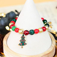 PandaHall Selected idée de bracelet de perles de Noël
