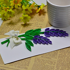 Easy Quilling Lavender Cards