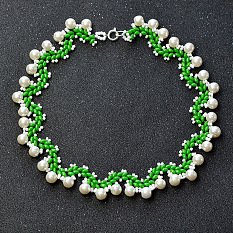 2-Hole Seed Beads Collar Necklace