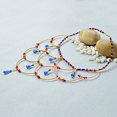 Glass and Seed Beads Vintage Necklace