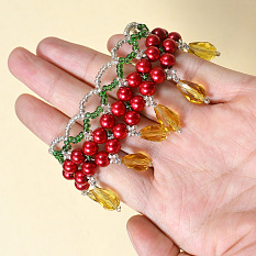 Bracelet de Noël en perles