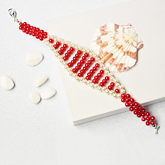 Bracelet de point de perles de perles de Noël pandahall