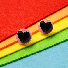 Heart-Pattern Quilling Paper Earrings