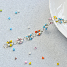 Colorful Bracelet with Cute Flower