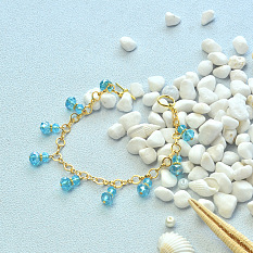 Elegant Blue Crystal Bracelet