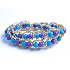 Bracelet élégant avec perles acryliques