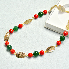 Christmas Necklace with Cute Beads