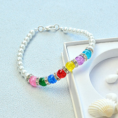 Elegant Colorful Glass Beads Bracelet