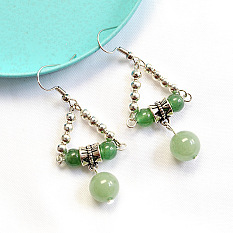 Green Beads Earrings