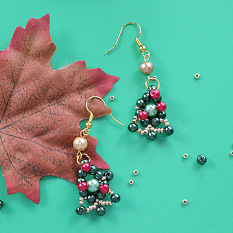 Christmas Tree Style Earrings