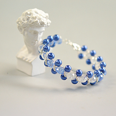 Bracelet de perles enveloppées de fil