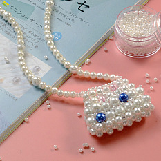 Bolso mini con cuentas de perlas