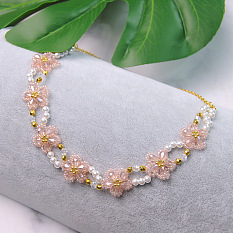 Spring Style Flower Pattern Necklace