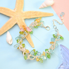 Spring Style Gemstone Beaded Bracelet