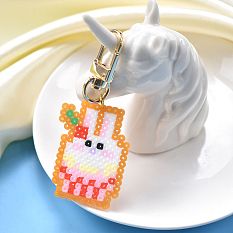 Cute Rabbit-liked Fuse Beads Key Holder