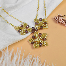 Elegant Golden Beads Necklace